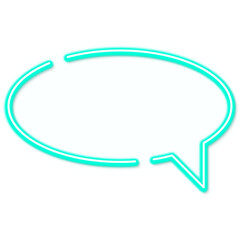 Green speech balloon design element transparent png