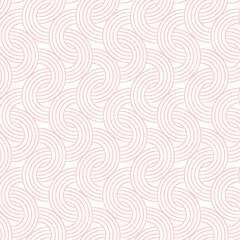 Pink interlaced rounded arc patterned background design element