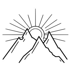 MOUNTAIN SVG, MOUNTAIN Clipart, Cut files For Cricut, mountain cut files, Nature svg, Camping mountain svg, Mountain and Forest, Hunting svg, Hiking svg, Outdoors svg, mountain range svg, Mountains