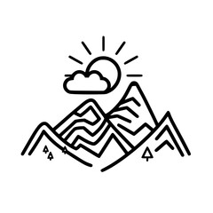 MOUNTAIN SVG, MOUNTAIN Clipart, Cut files For Cricut, mountain cut files, Nature svg, Camping mountain svg, Mountain and Forest, Hunting svg, Hiking svg, Outdoors svg, mountain range svg, Mountains Si