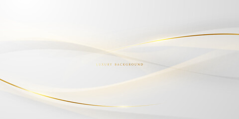 Abstract golden lines background with luxury golden vector illustration.