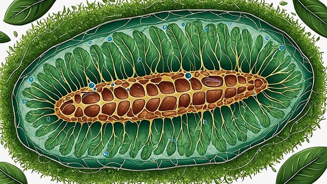 Paramecium under a Microscope.