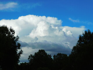 white clouds in the sky