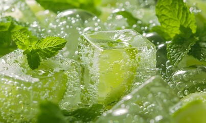 lemon soda ice cubes,