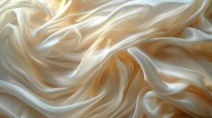 Obraz premium A white fabric with a pattern of waves