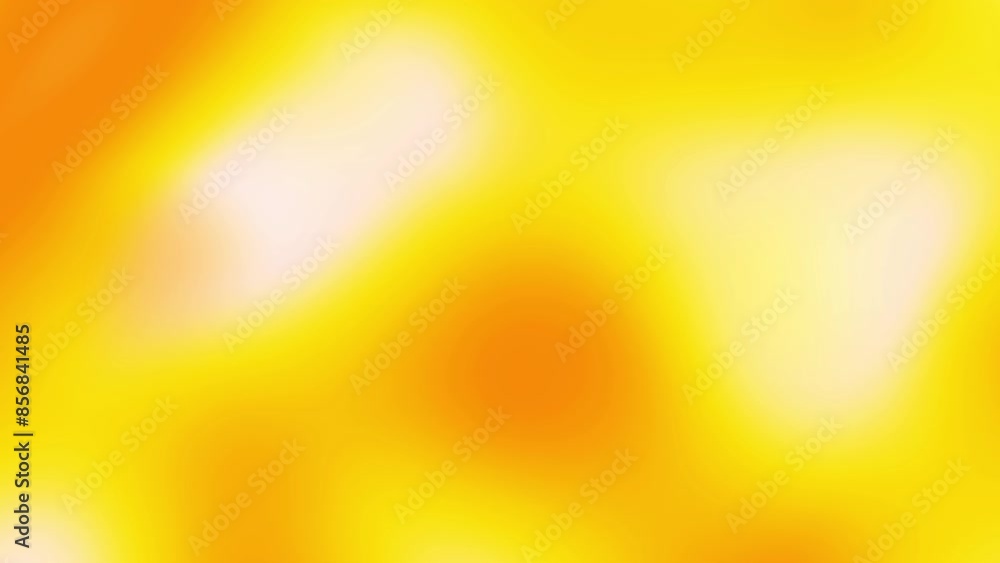 Poster Abstract motion background. Gradient shades of yellow with seamless loop