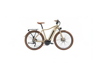 Naklejka premium E-bike on white background