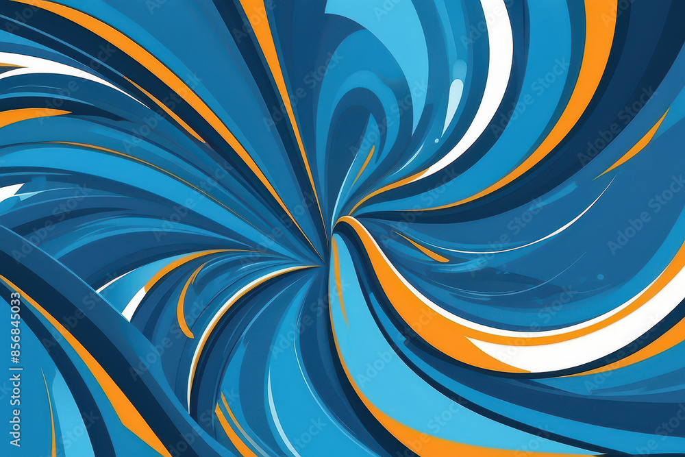 Wall mural abstract blue vector background