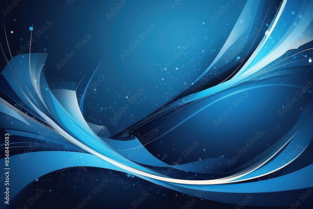 Wall mural abstract blue vector background