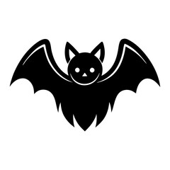 Bat illustration on transparent background.