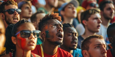 Fans in the stadium are angry and unhappy, and they are calling for their teams to be disqualified. They are a multiethnic bunch.