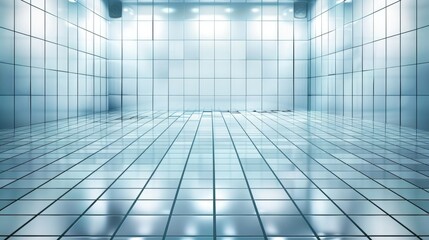 Obraz premium Reflective Tiled Room