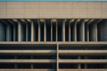 abstract concrete building detail in the city