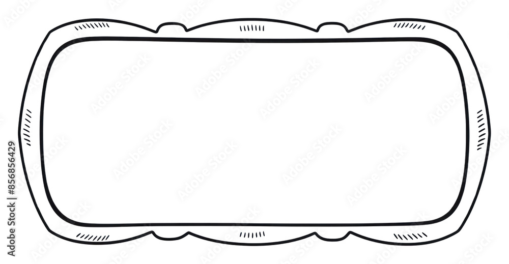 Poster png rectangle shape frame line text.