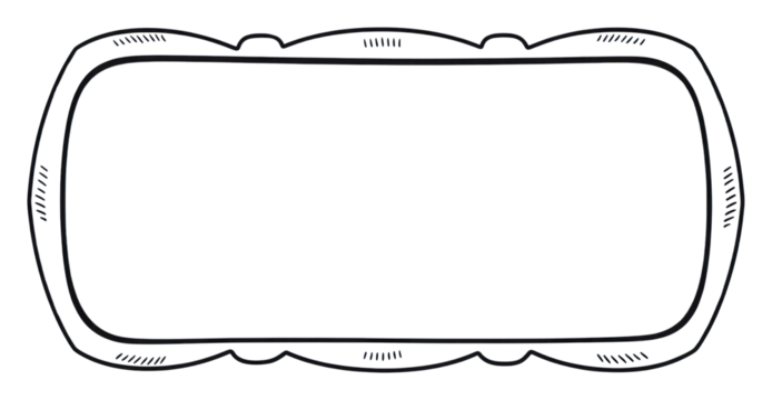 PNG  Rectangle shape frame line text.