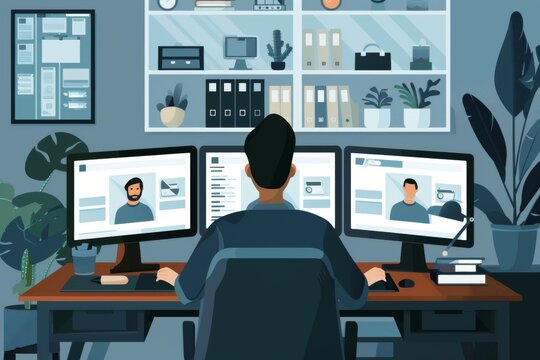 A Day In The Life Of A Remote Worker: Multitasking With Multiple Screens
