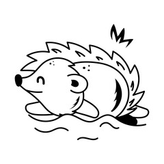 Here’s a doodle icon of a hedgehog 
