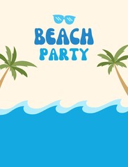 Beach party background