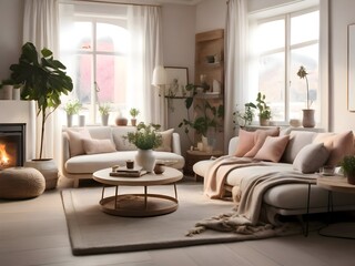 Fototapeta premium Cozy Living Room Inspiration Photography Art