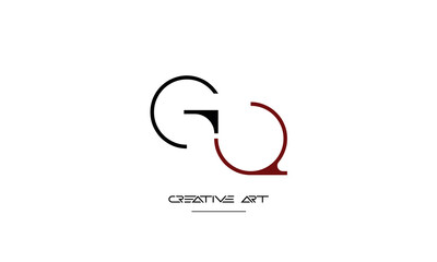 GQ, QG, G, Q abstract letters logo monogram