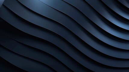 Obraz premium Abstract Blue Waves: A Fusion of Movement and Tranquility