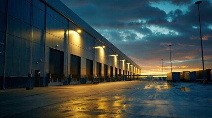 As the sun sets the warehouses lights automatically switch to solarpowered ones further reducing its carbon footprint.