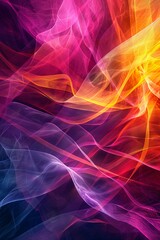 Obraz premium Vibrant Digital Abstract Artwork for Contemporary Designs