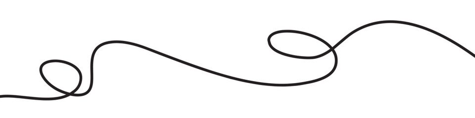 Wavy line pattern with curvy abstract squiggles in a psychedelic wiggle design. Flat vector illustration isolated on white background.