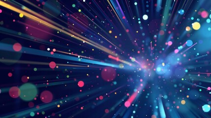 Fototapeta premium Make a digital waveform with glowing dots and lines for a futuristic and sophisticated style