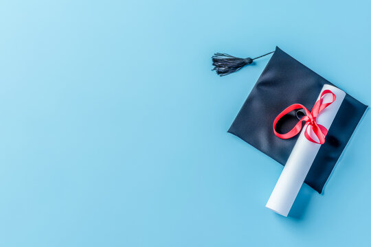 Graduation and university poster with copy space