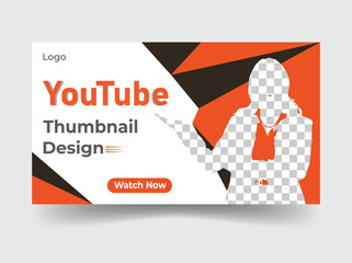 Template for designing a business YouTube thumbnail and web banner.

