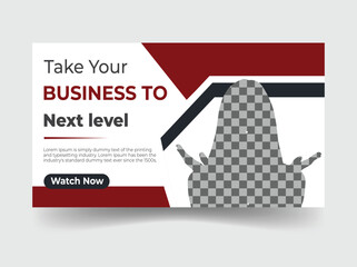 Business YouTube thumbnail and web banner design.