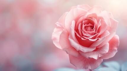 Vivid pink rose in HD resolution, photography style, high sharpen, showing fine petal textures and rich color contrasts, with a softly blurred background