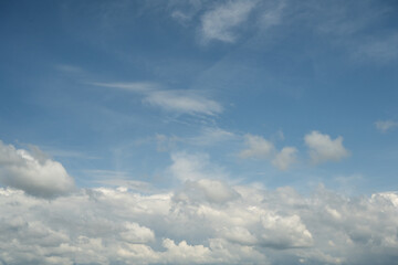 blue sky over the savannah of Africa