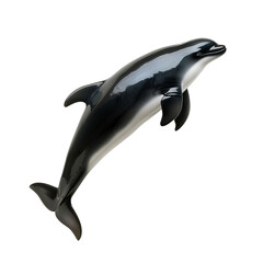 Fototapeta premium A bottlenose dolphin swimming gracefully in the ocean, captured in stunning detail and clarity.