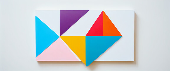 illustrazione con elementi geometrici a tema astratto contemporaneo