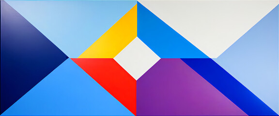 illustrazione con elementi geometrici a tema astratto contemporaneo