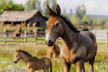 Obraz premium Domestic and farm animals