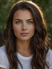 Naklejka premium Humanization of innocence. 29 years old