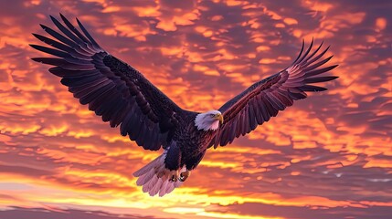 A digital masterpiece depicts a majestic eagle
