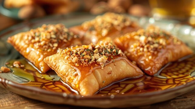Zalabia Delight Crispy, sweet Zalabia, drizzled with syrup and sprinkled with nuts, a delicious treat with a rich history