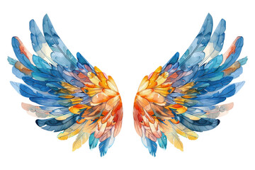 Obraz premium PNG Angel wings doodle pattern art white background.