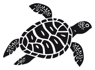 Fototapeta premium PNG Turtle reptile stencil animal.