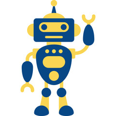 Robot Flat Illustration