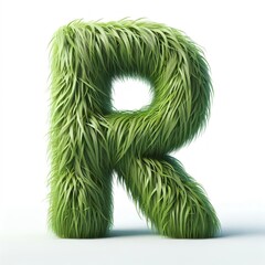 Grass green letters