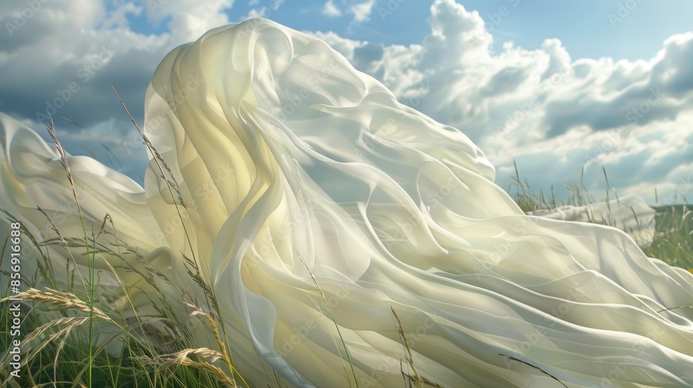 Poster the sensation of being transported into a fantasy realm as the fabric sways and dances as if guided 