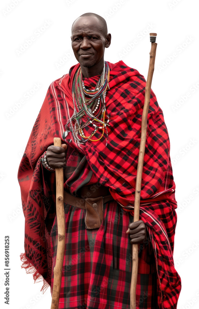 Canvas Prints PNG Maasai Man kenya tribe adult man.