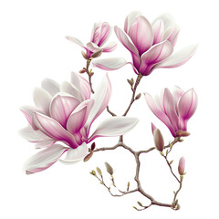 Fototapeta premium blooming magnolia branch - 1