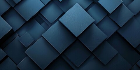 Abstract Geometric Pattern in Shades of Blue