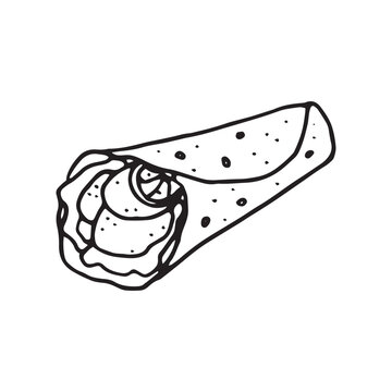 recommend clip art: Fajitas illustration on isolated white background